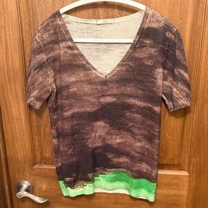 Prada short sleeve knit top